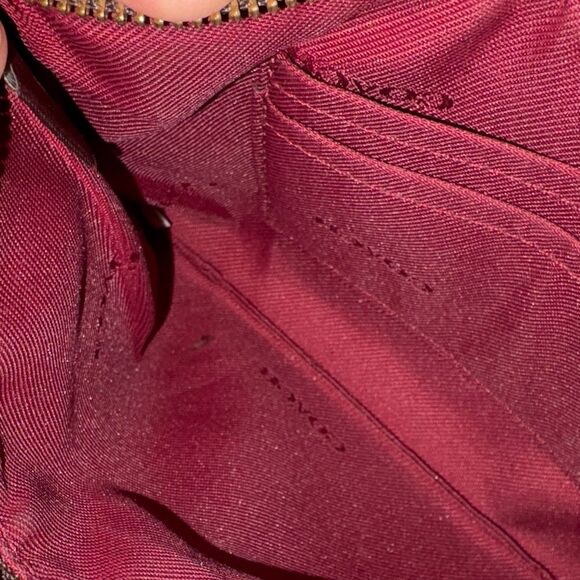 Coach Wristlet Bag Purse Jacquard Signature Logo Canvas Large Wristlet - Picture 14 of 15